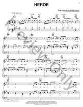 Heroe piano sheet music cover